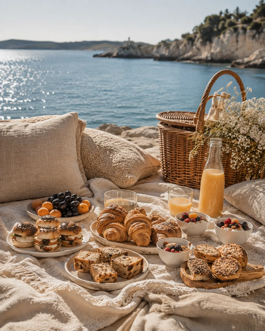 Brunch gourmand installé face à la mer à Marseille